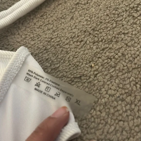 White Ruffled Bikini Set - Picture 4 of 9